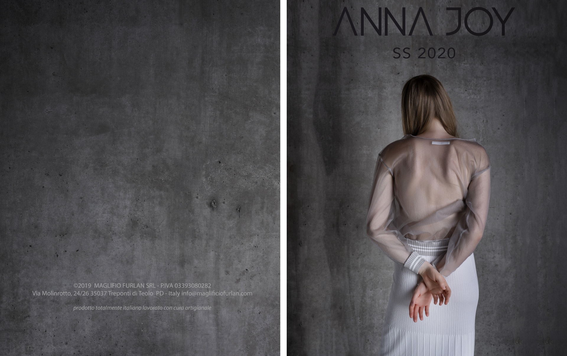 ANNA JOY SS 2020, lookbook fotografico brand ANNA JOY