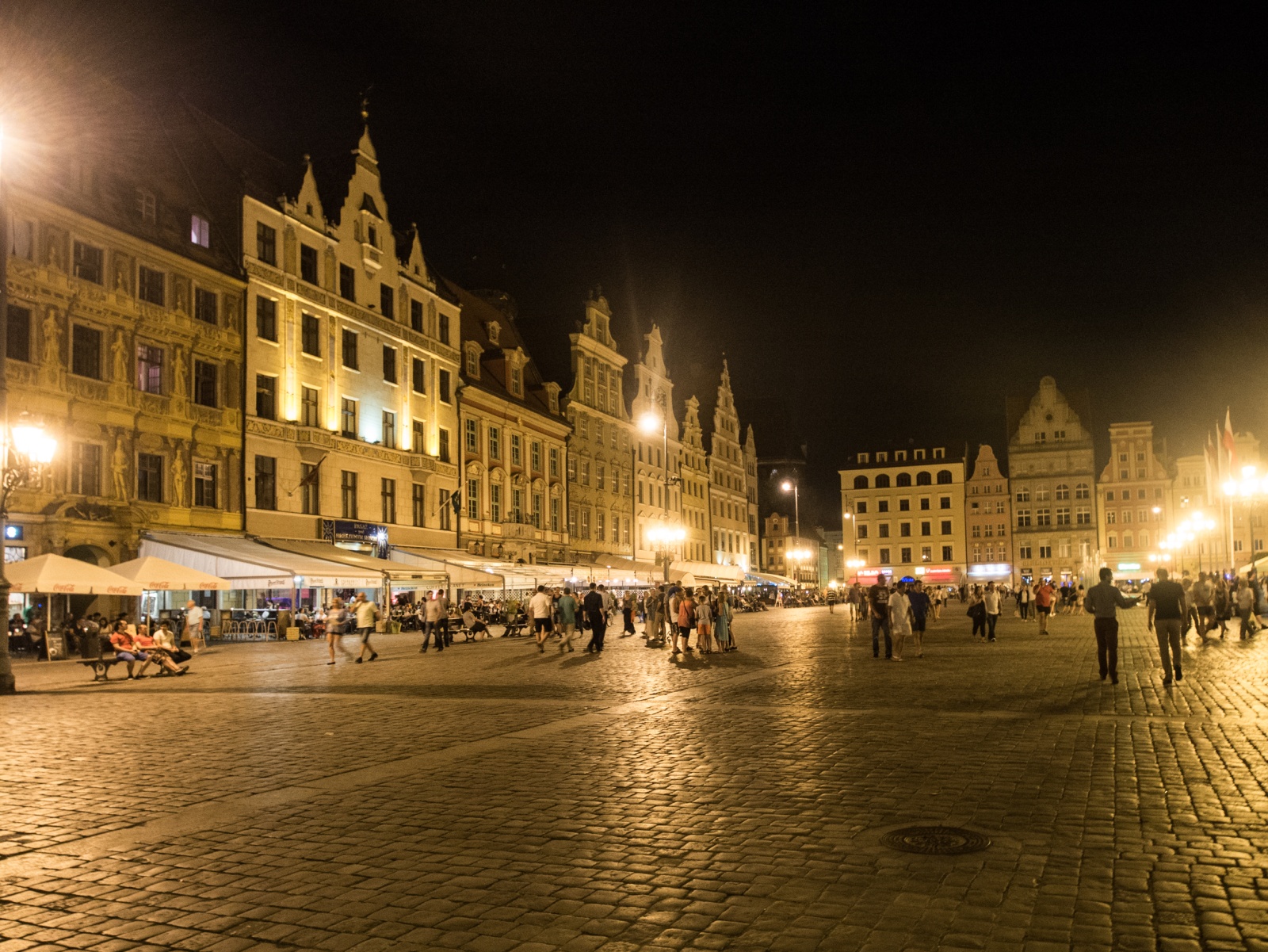 WROCLAW BY NIGHT, POLAND - AUGUST 2015